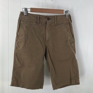 American Eagle classic next level flex tan long shorts size 28